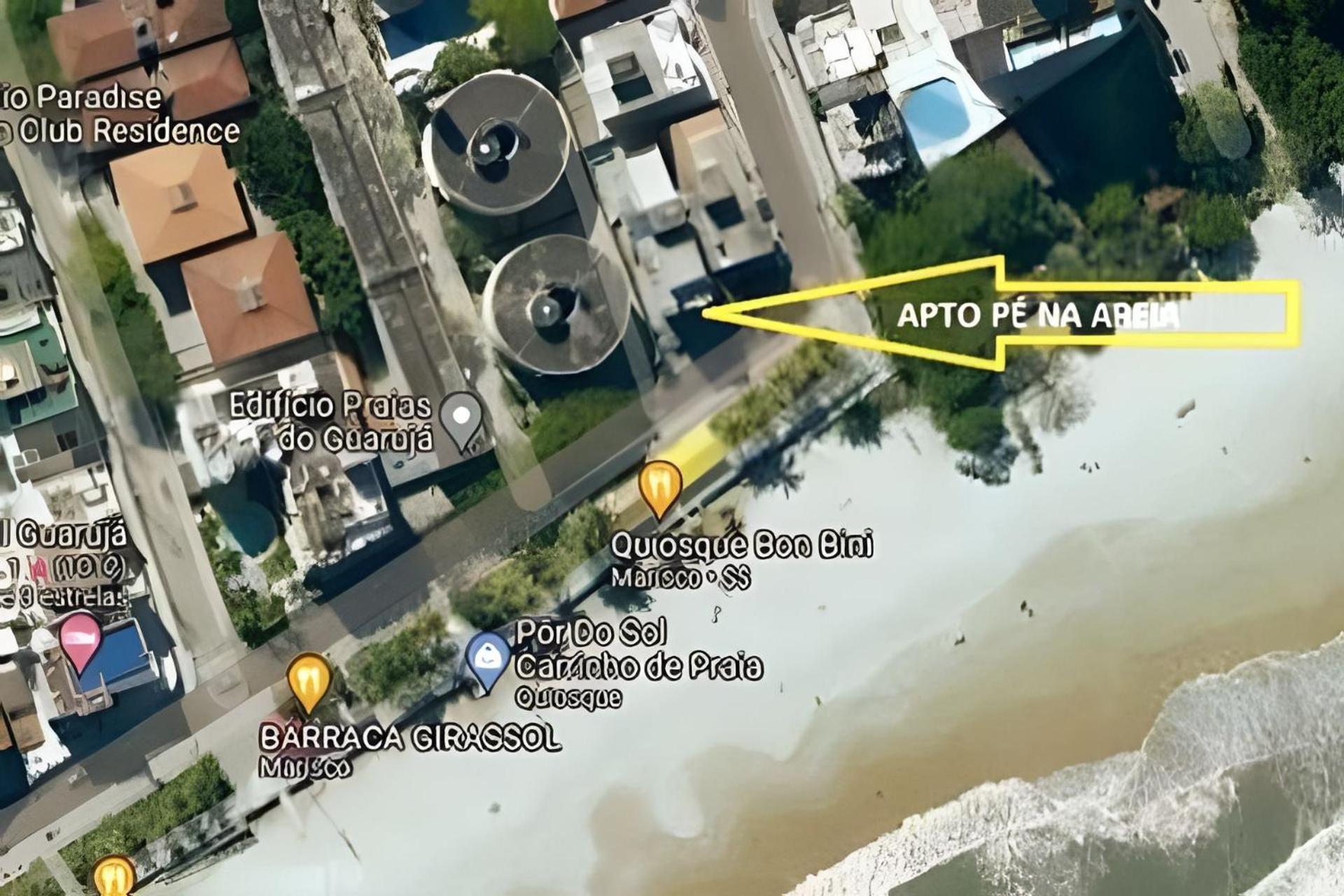 25C - Pe Na Areia Da Praia Do Tombo + Roupas De Cama + Vivo Fibra 瓜鲁雅 外观 照片